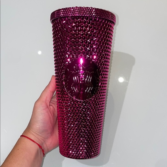 Starbucks Limited Edition Holiday 2022 Sangria Studded Bling Venti Tumbler - Picture 3 of 6